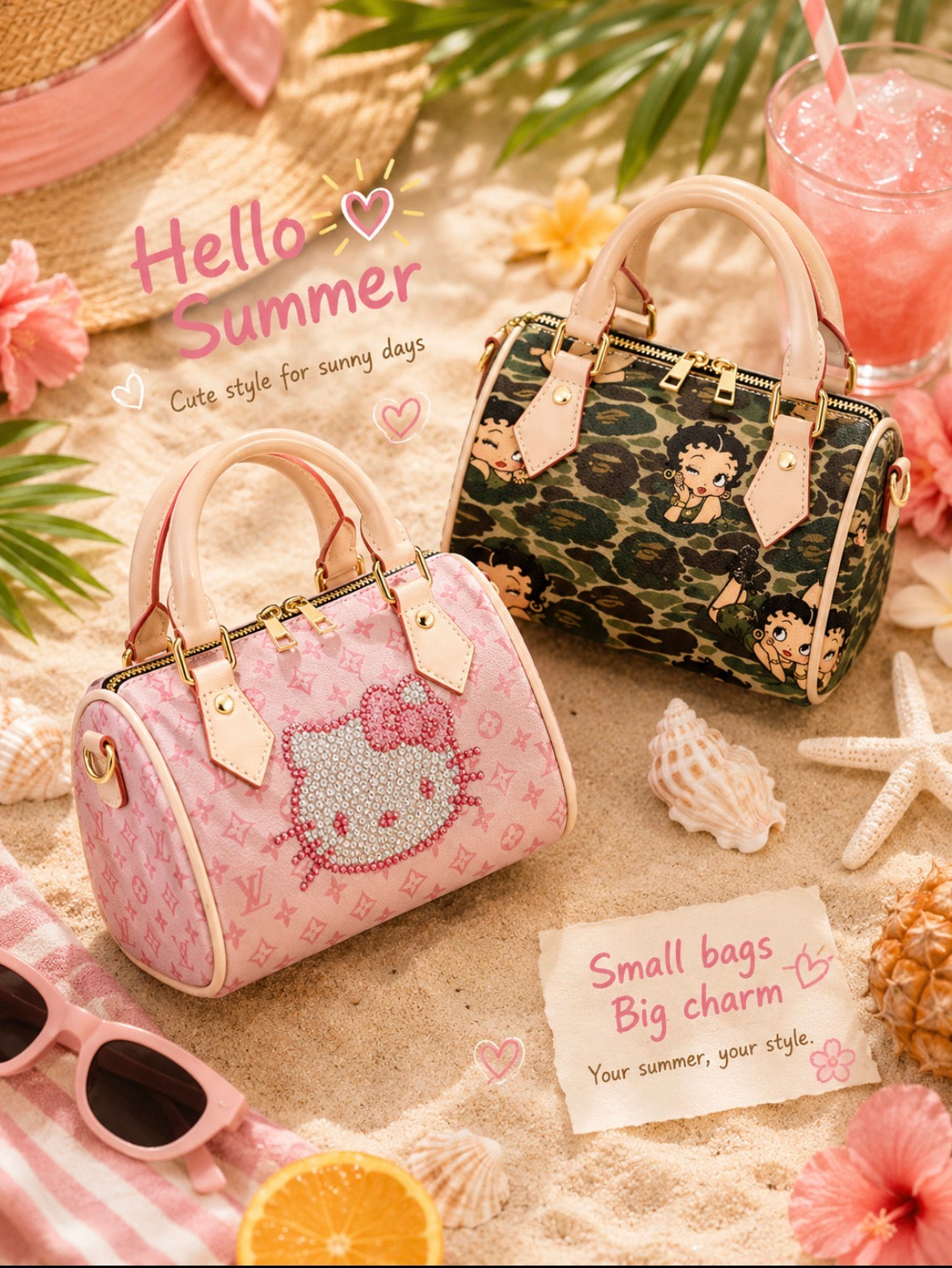 HK & Betty Boop Speedy Bags