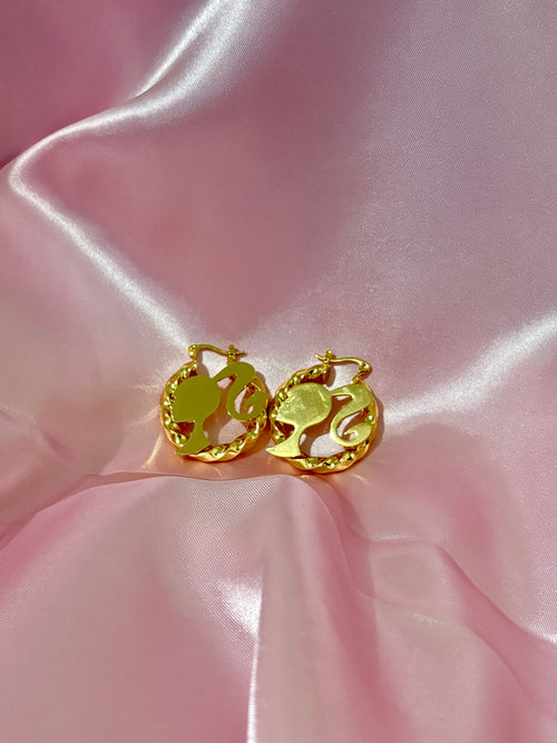 Barbie Hoop Earrings