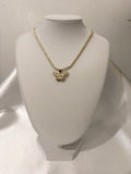 Light Butterfly Nugget Necklace