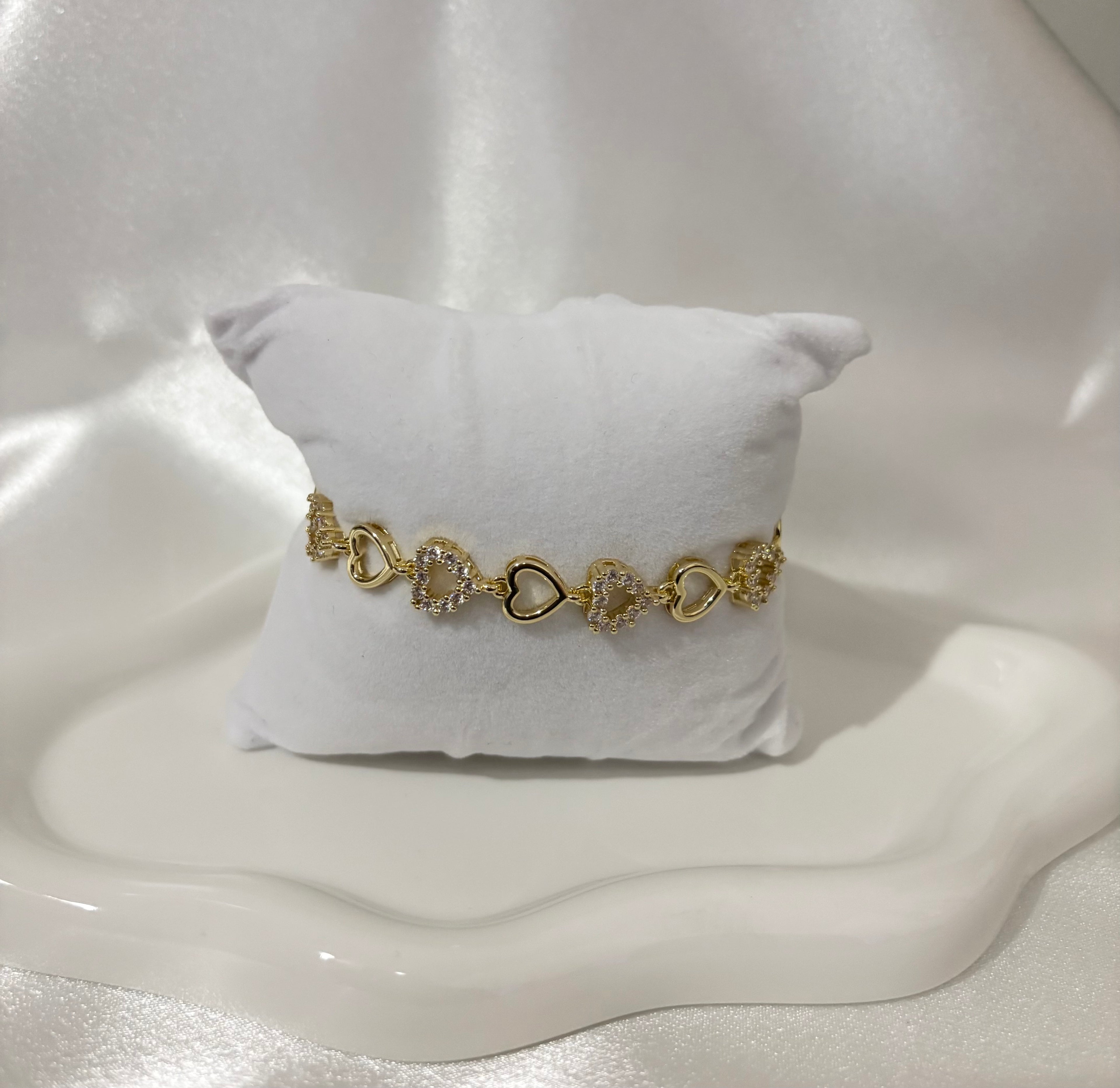 Bling Heart Bracelet