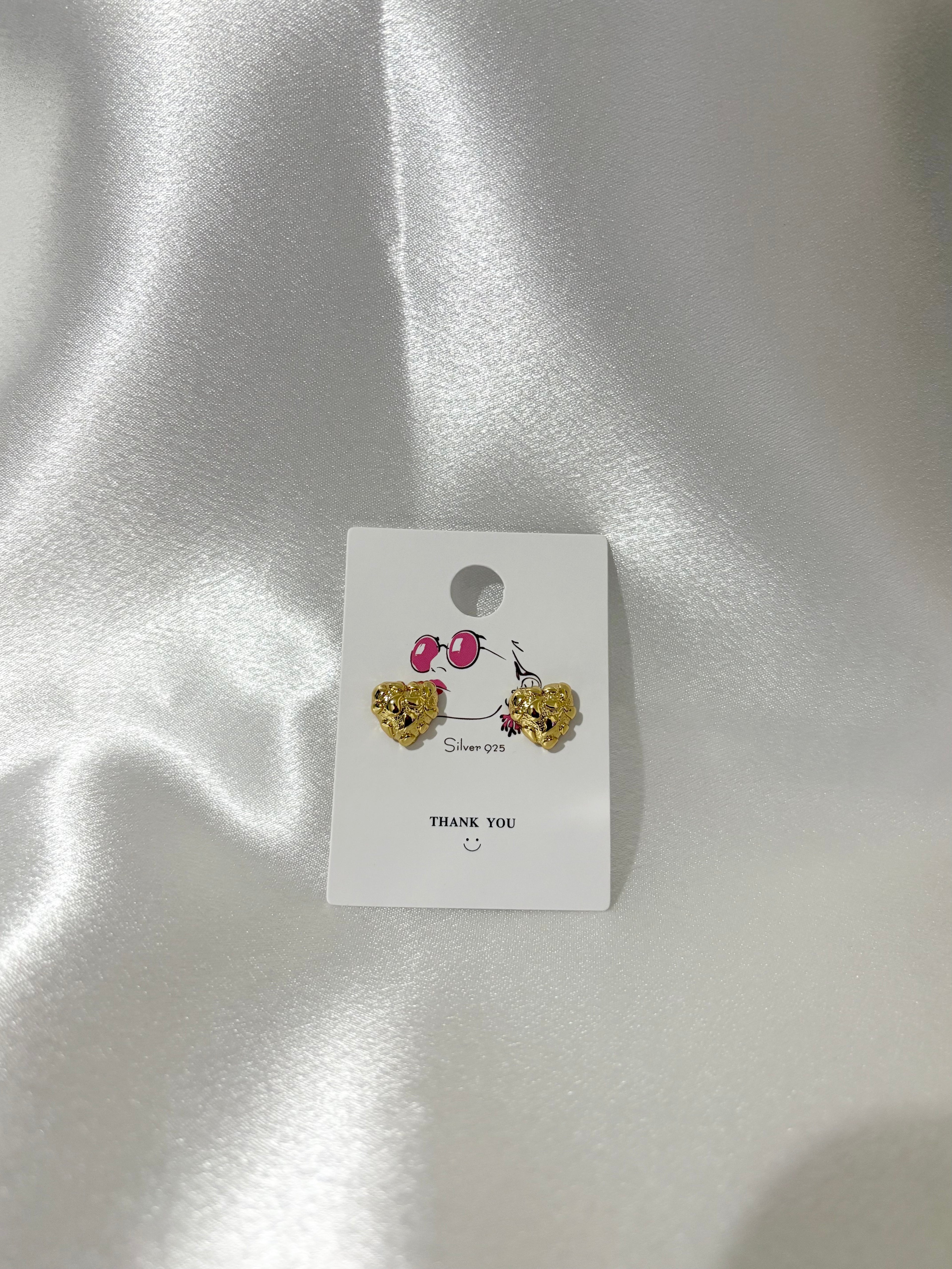Heart Nugget earrings
