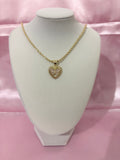 Rolx Pink Heart Necklace