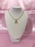 Pink Cherry Bling Necklace