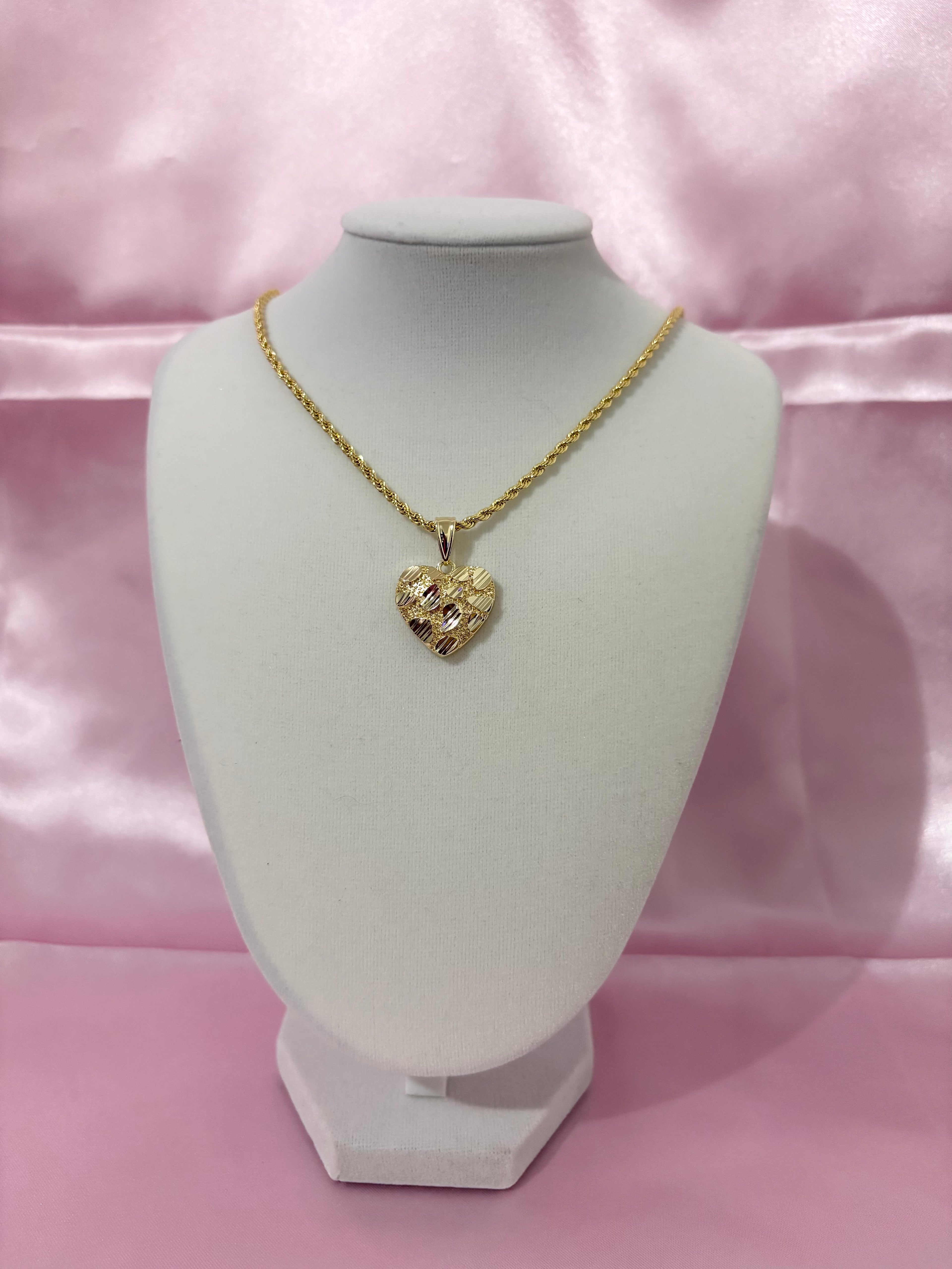 Heart Nugget Necklace