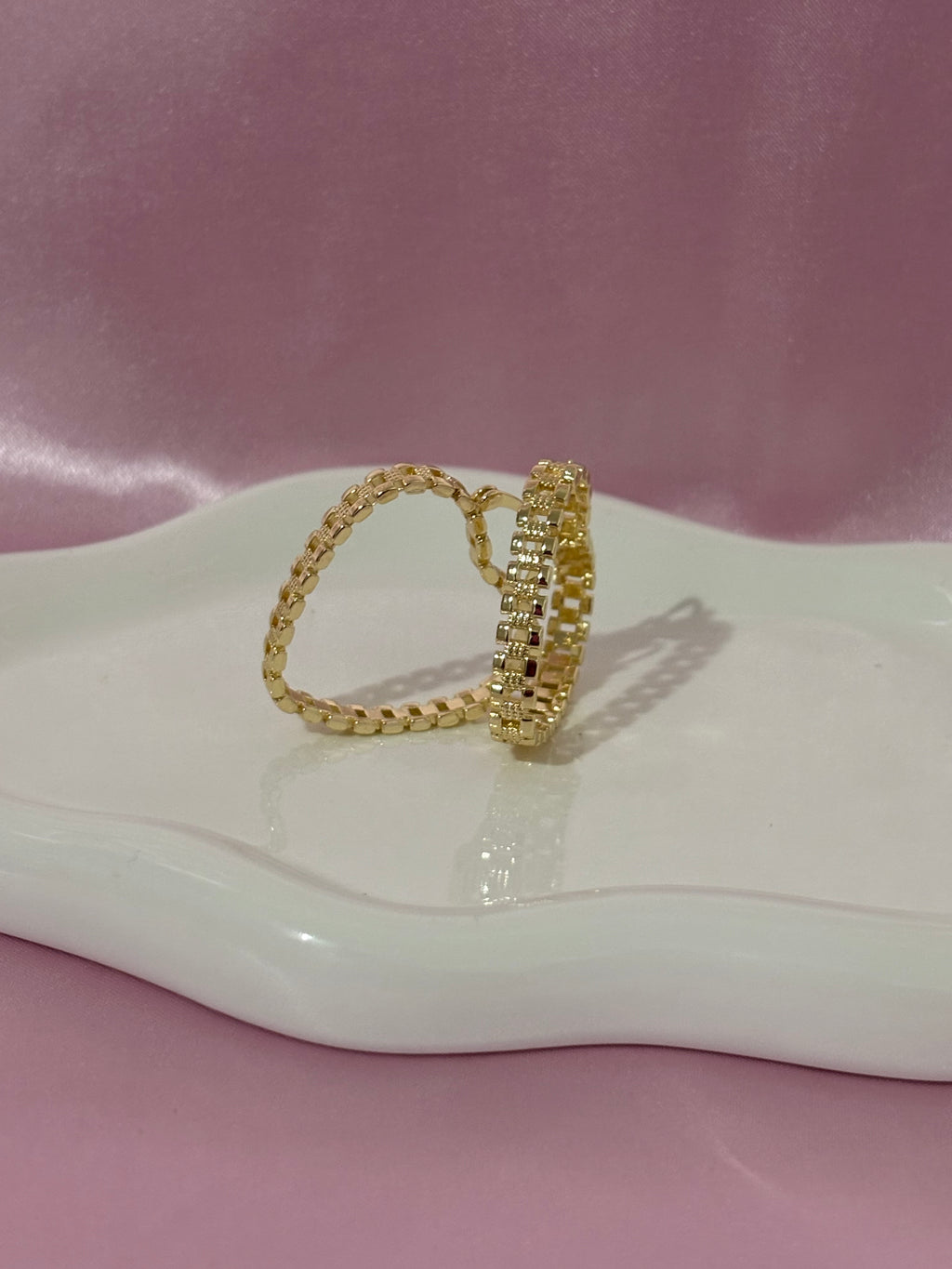 Heart Rolx Earrings Mini