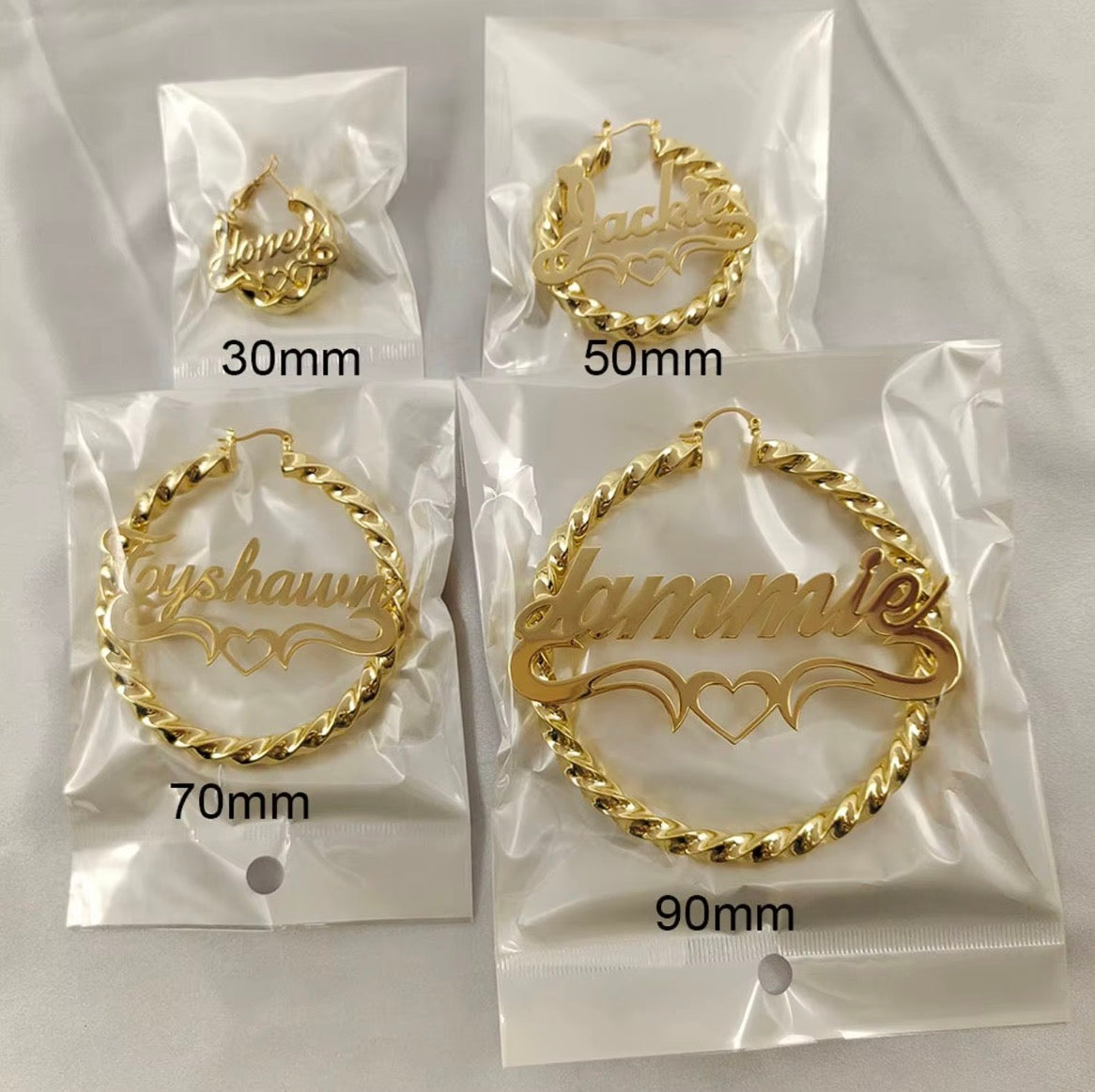 Custom Name Earrings